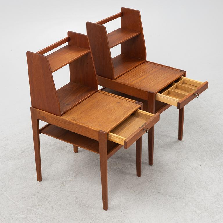 Sven Engström & Gunnar Myrstrand, a pair of 'Dixie' bedside tables, tingströms, Sweden, 1950's/60's.
