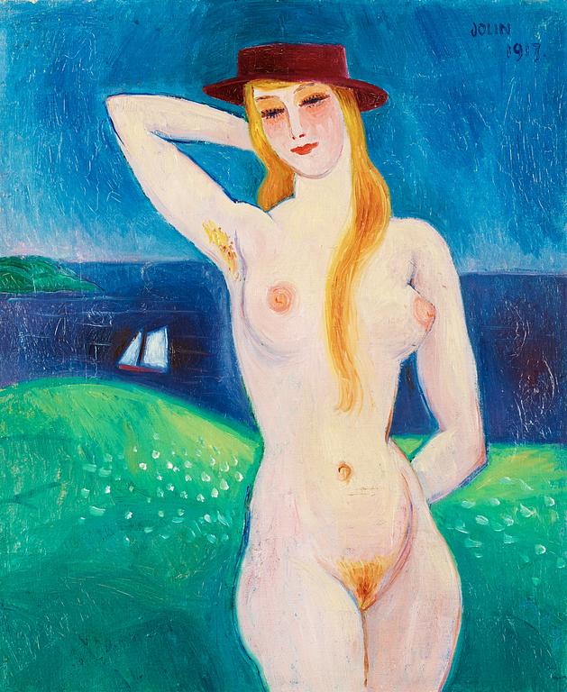Einar Jolin, Modell vid stranden.