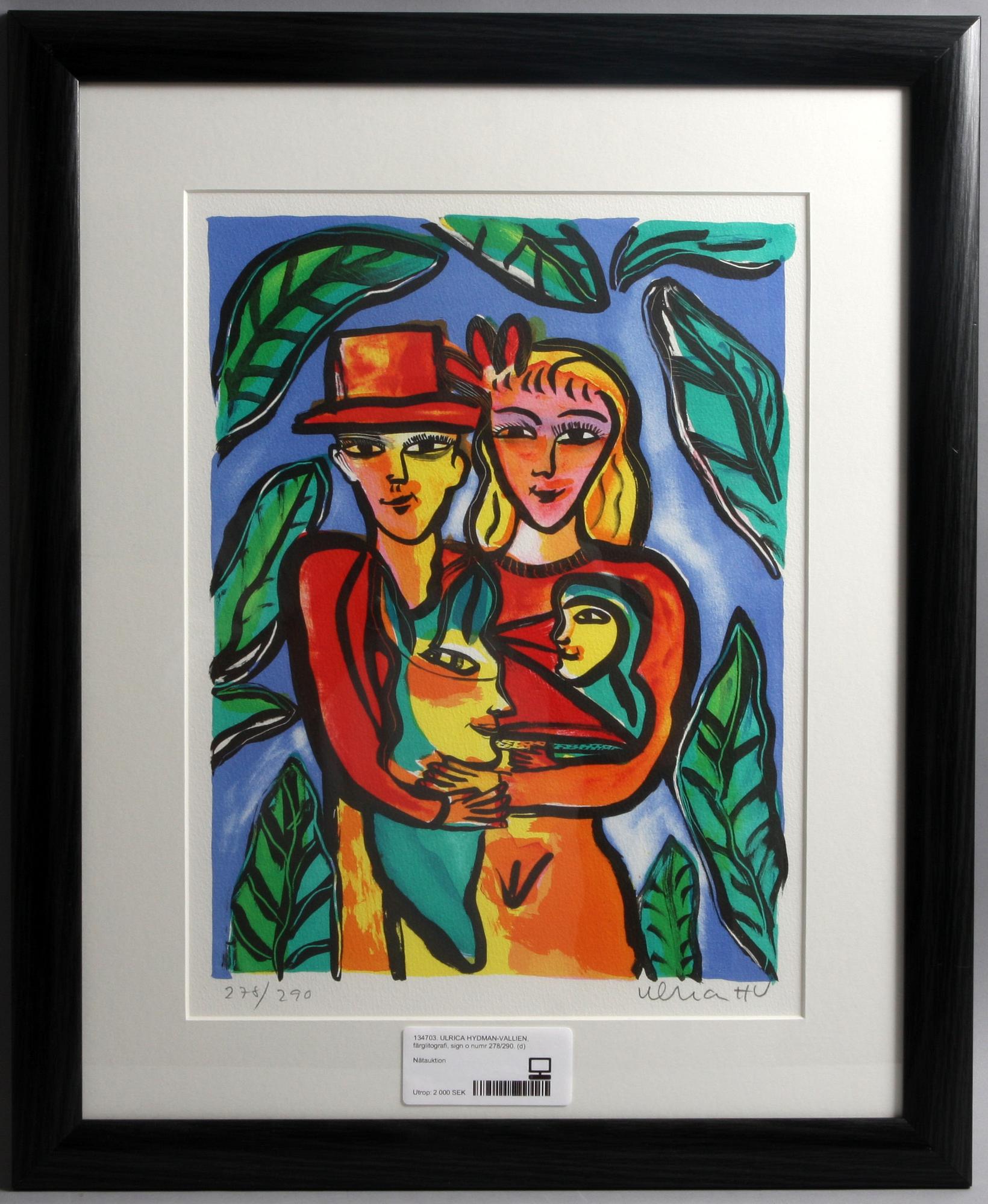 ULRICA HYDMAN-VALLIEN, färglitografi, sign o numr 278/290.