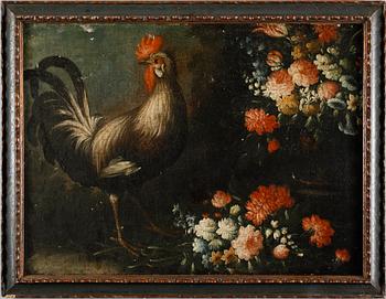 OKÄND KONSTNÄR, olja på duk, dubblerad, 1600-/1700-tal.