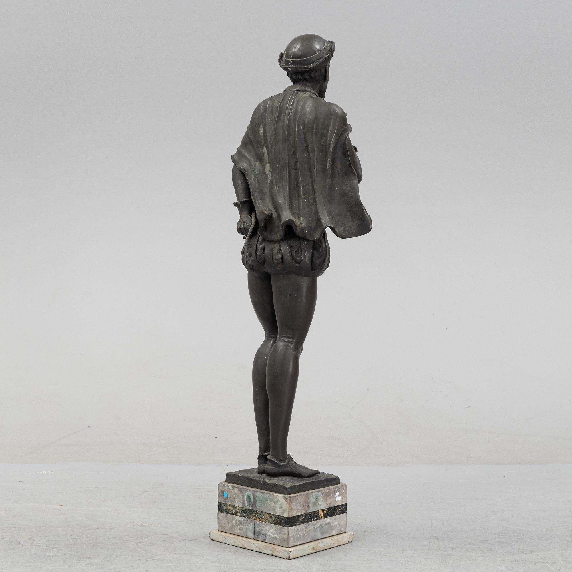 Alfred Hofmann, a bronze sculpture, signed.