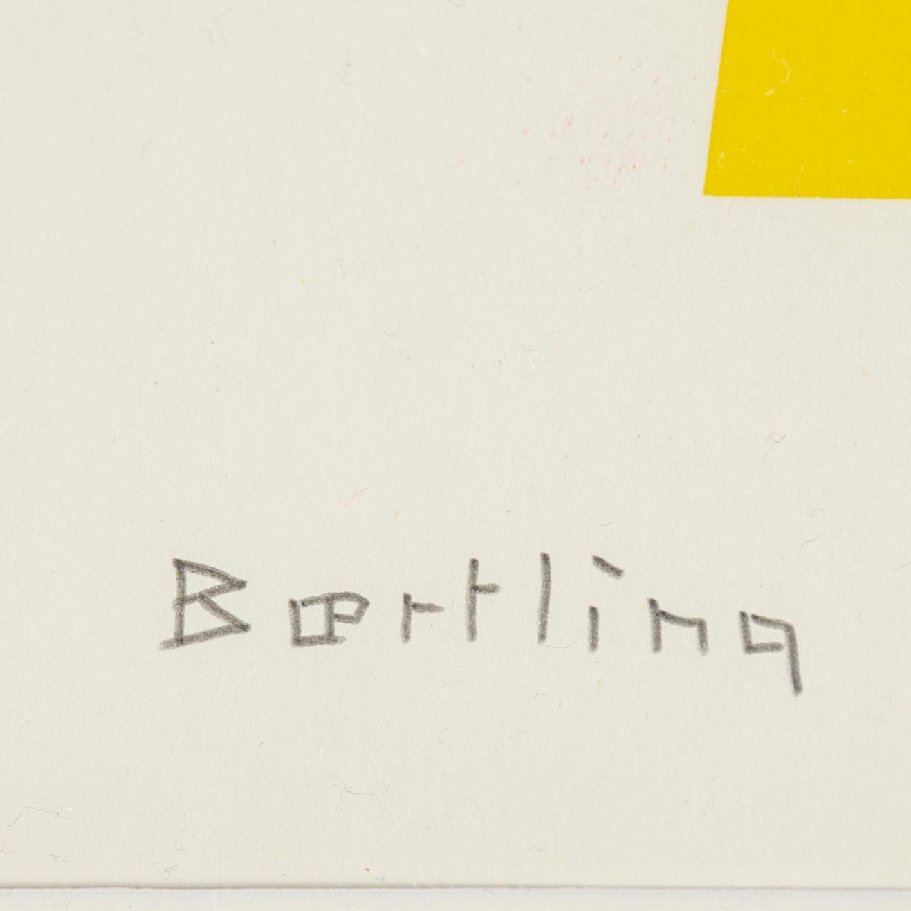 OLLE BAERTLING, serigrafi, signerad. Ur Teckning, målning, grafik. Tekniker inom bildkonsten" av Per Bjurström.