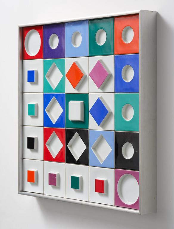 Victor Vasarely, relief, Rosenthal Studio Linie, Tyskland.