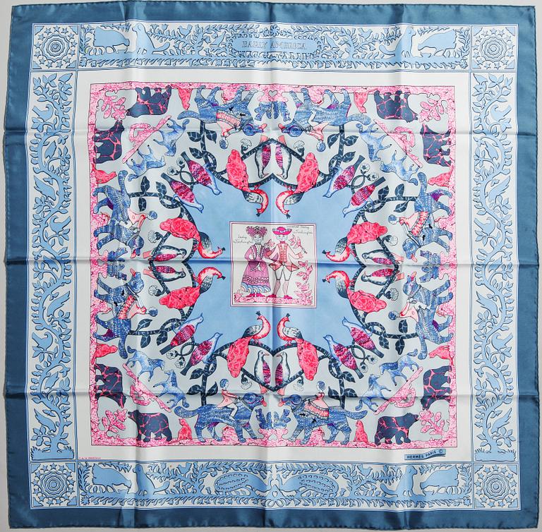 SCARF, "Early America", Françoise De La Perriere, Hermès.