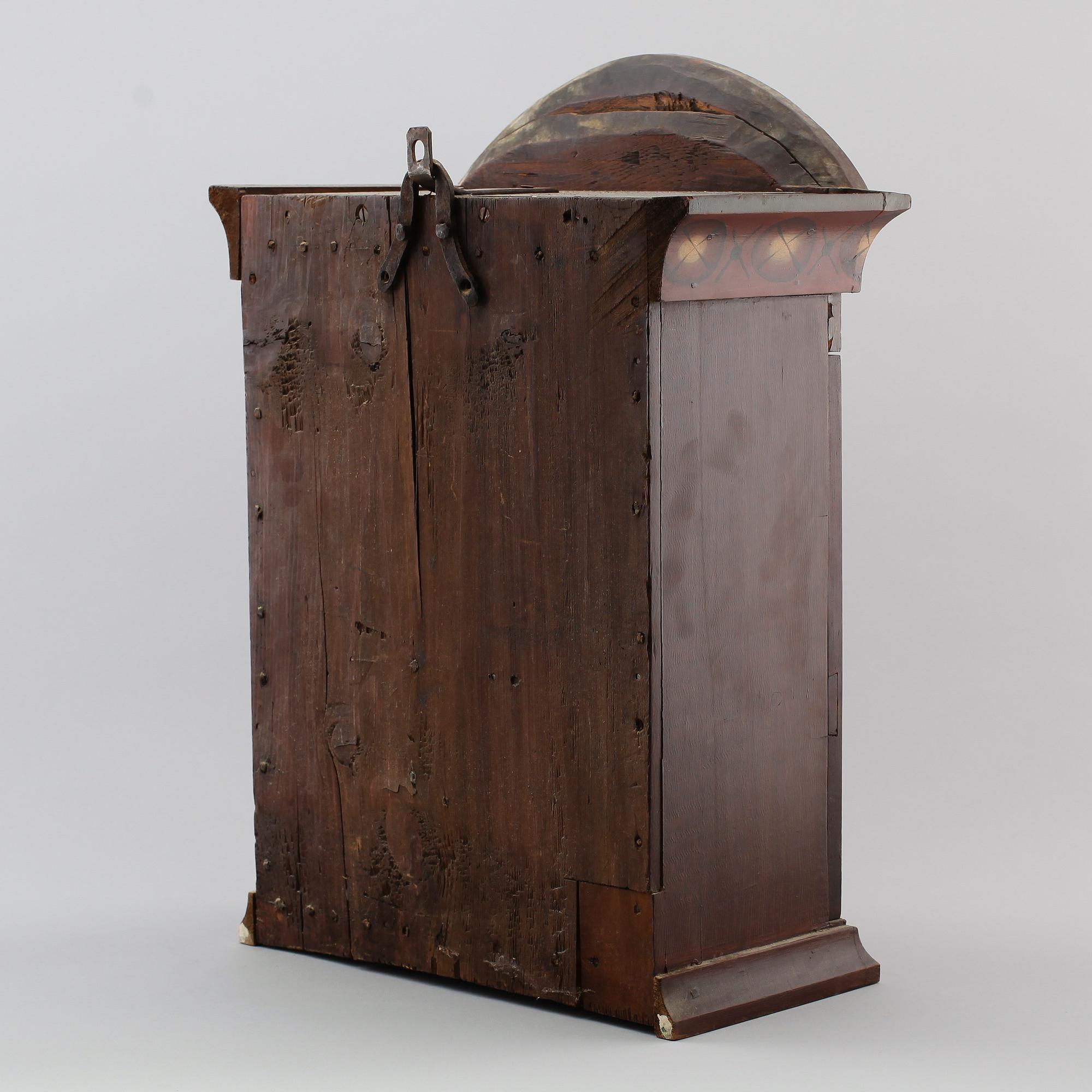 HÄNGSKÅP, allmoge, 1800-tal.