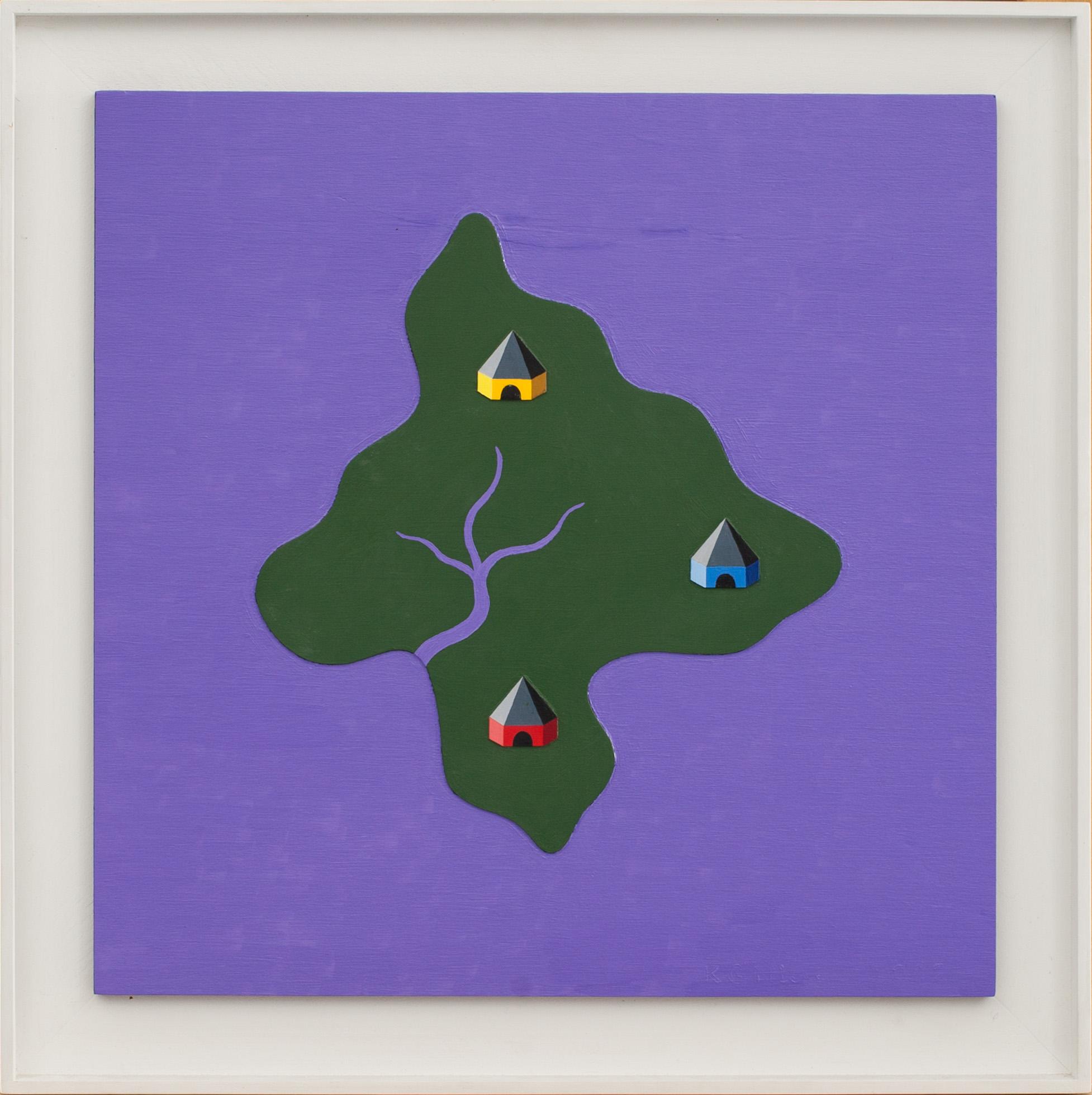 KG NILSON, olja/assemblage på pannå, signerad och daterad 2002.