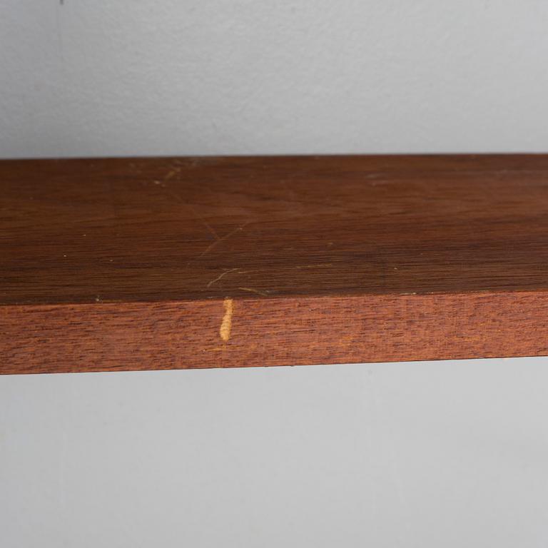 A WALL SHELF, teak, 1960s.