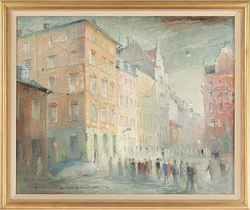 OKÄND KONSTNÄR, olja på duk, signerad och daterad 1947.