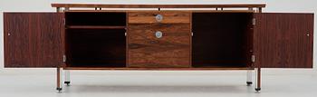 A Finn Juhl palisander sideboard, with aluminium details, CADO.