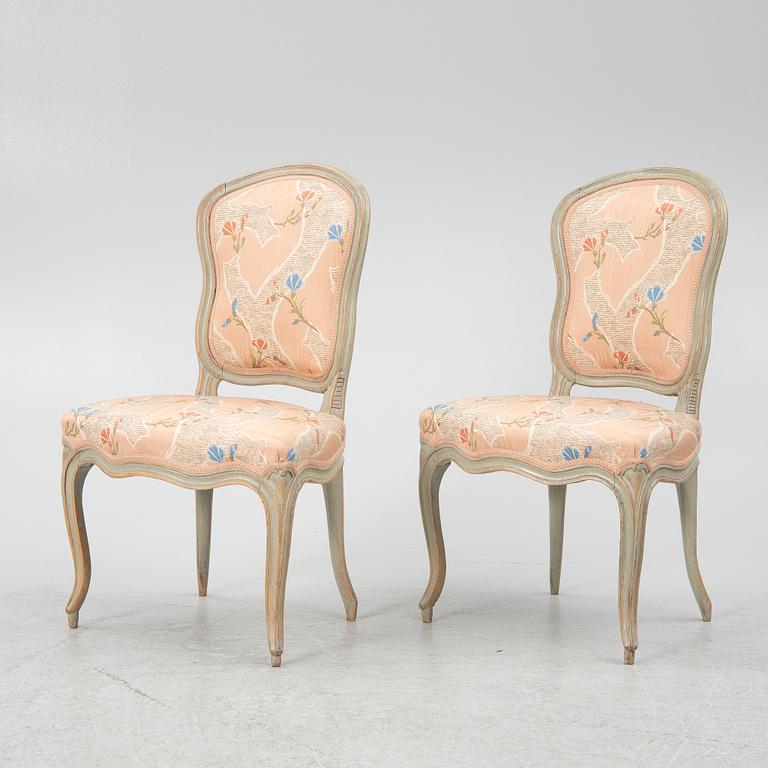 Stolar, ett par rokoko, 1700-talets mitt.