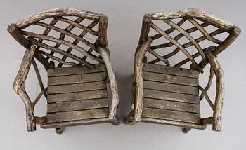 TRÄDGÅRDSSTOLAR, 1 par, 1900-tal.