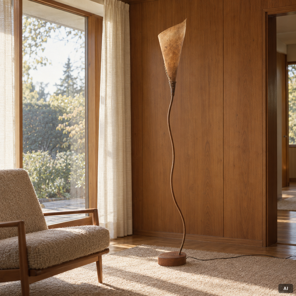 Contemporary floor lamp.
