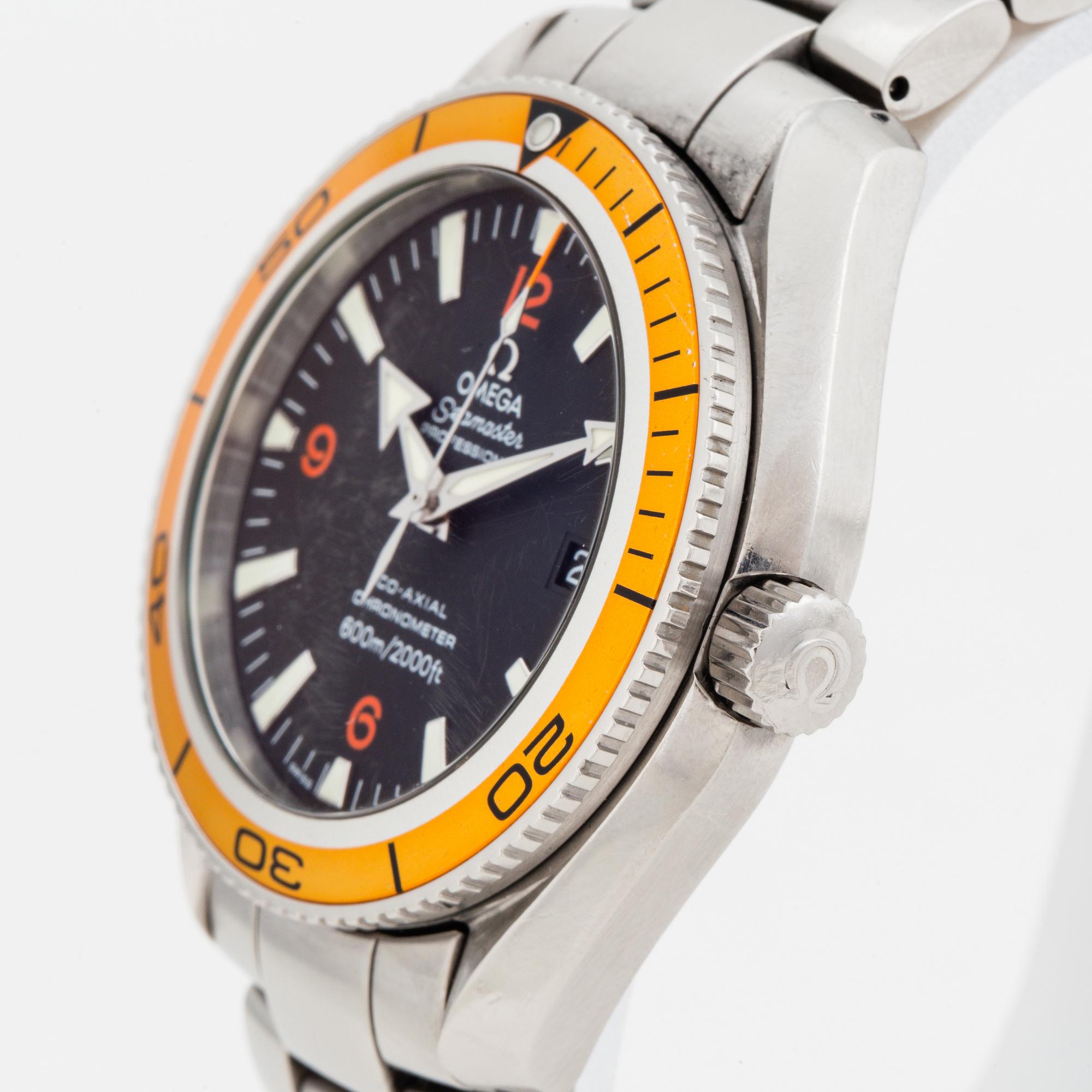 OMEGA, Seamaster Professional, Planet Ocean, Co-Axial, Chronometer, (600m/2000ft), wristwatch, 42 mm,