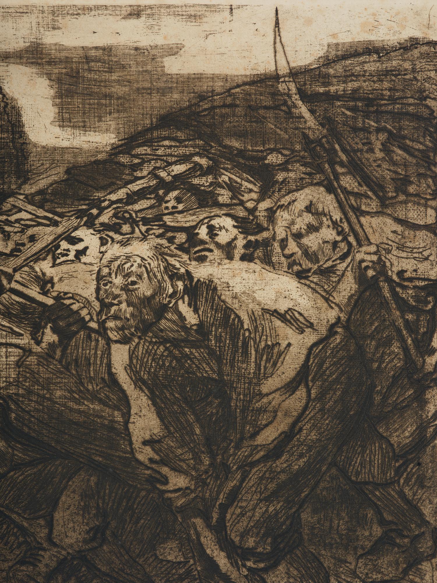 Käthe Kollwitz, ”Losbruch” from: Bauernkrieg (Peasant's War).