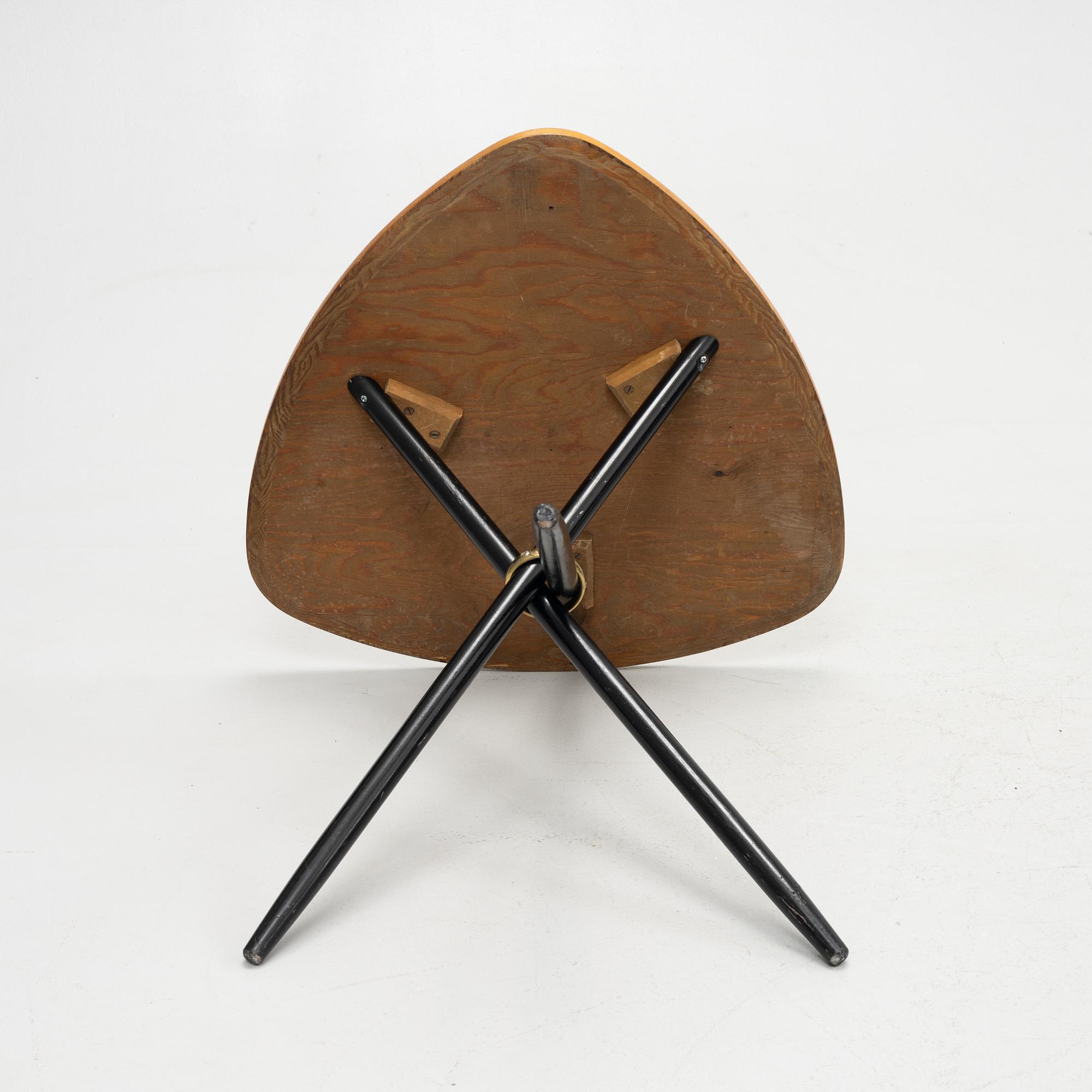 A teak veneered Swedish Modern table, mid 20th Century.