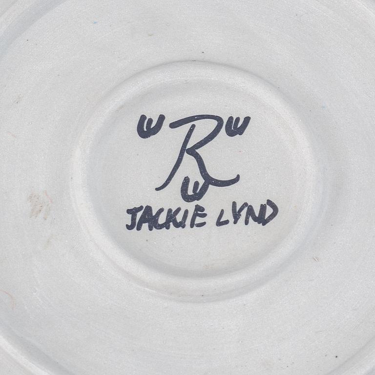 JACKIE LYND, a large stoneware dish, Rörstrand.