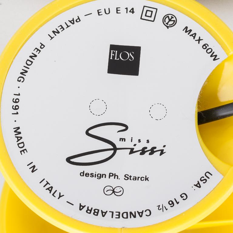 PHILIPPE STARCK, BORDSLAMPOR, ett par, "Miss Sissi" för FLOS, 1991.