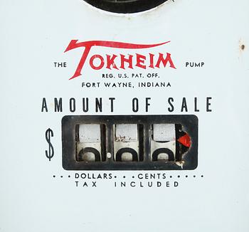 BENSINPUMP, Shell, The Tokheim pump, USA, 1900-talets mitt.