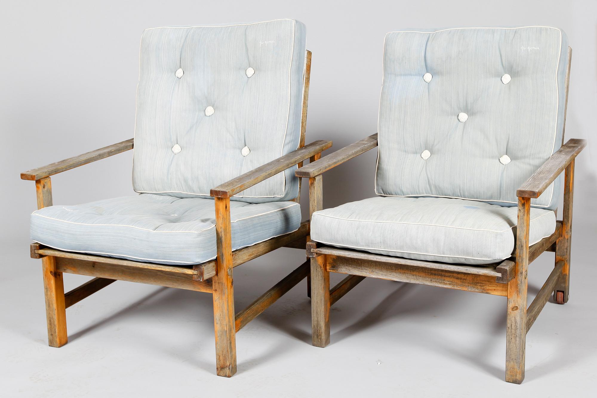 TRÄDGÅRDSFÅTÖLJER, 1 par, Fri Form, samtida.