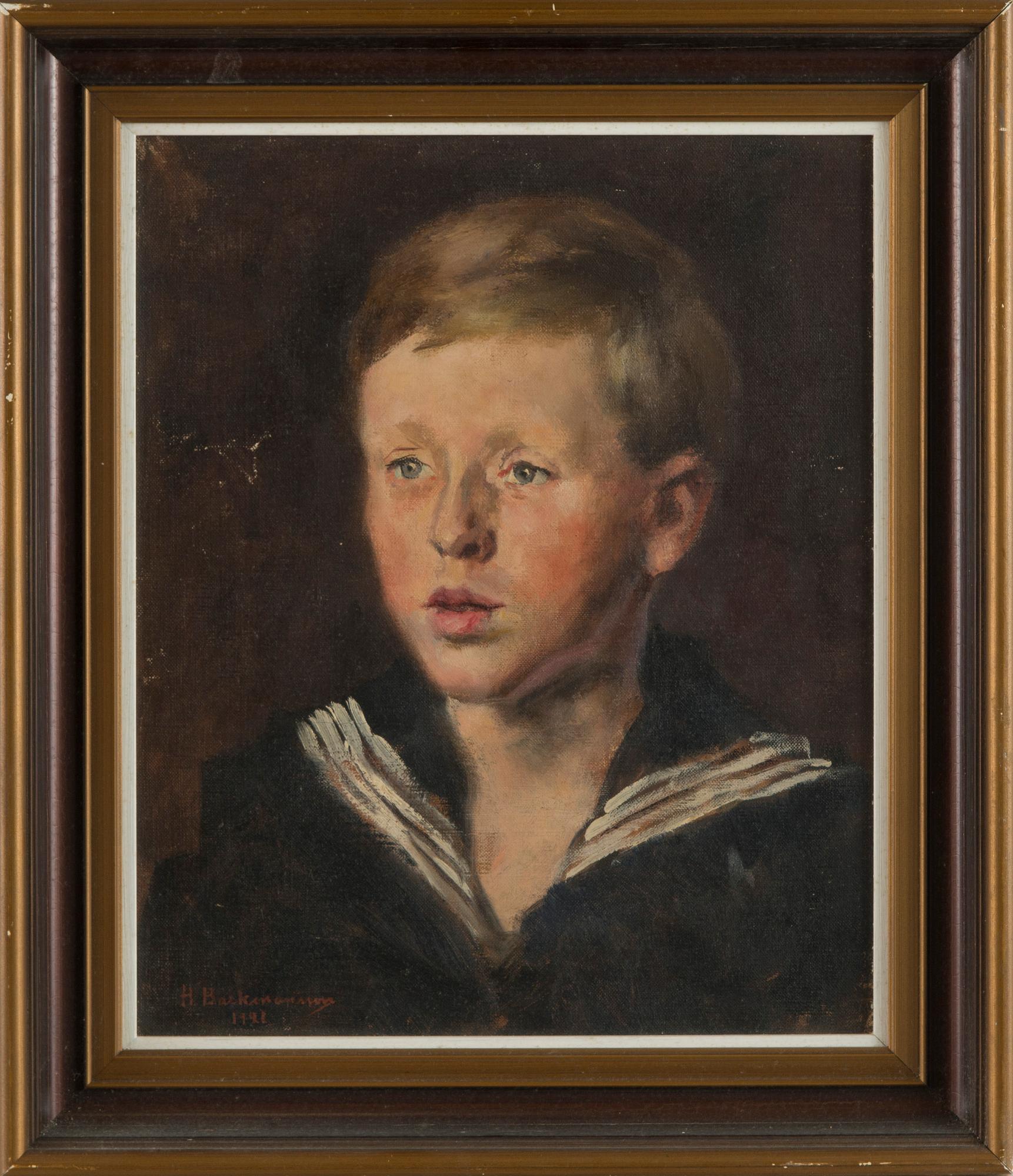 Hugo Backmansson, Porträtt av en pojke.