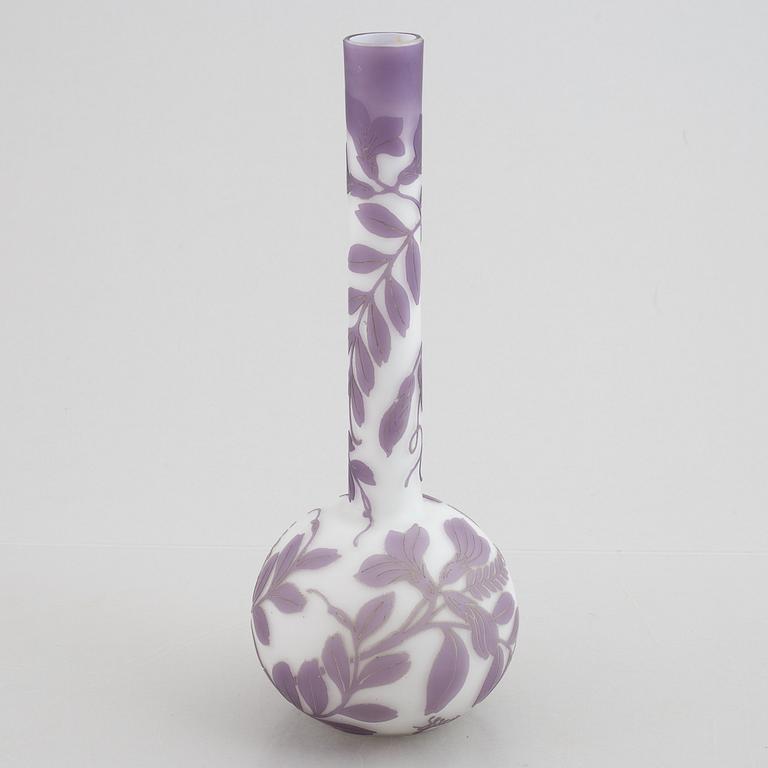Weis, a cameo glass vase.
