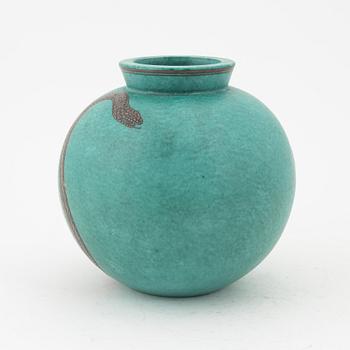 Wilhelm Kåge, a stoneware vase, 'Argenta', Gustavsberg, Sweden.