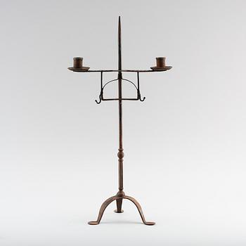 KANDELABER, smide, 1700-tal.