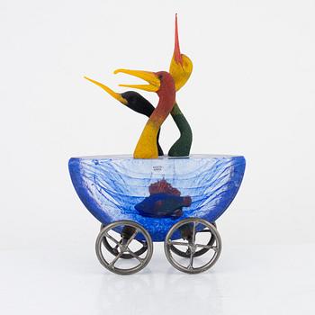 Kjell Engman, skulptur, glas, limited edition, Kosta Boda.
