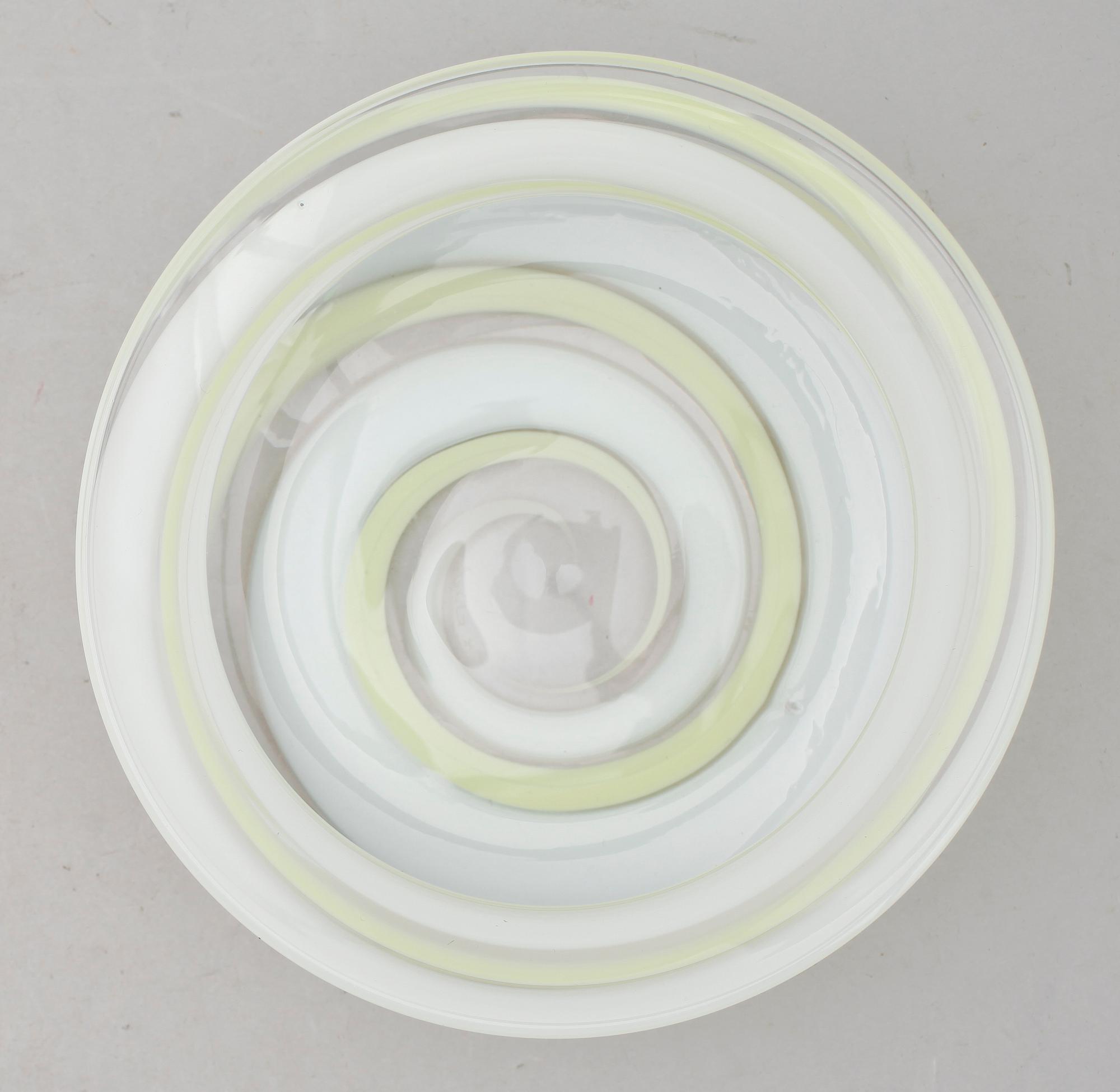 SKÅL, glas, Ingeborg Lundin, Orrefors, signerad.