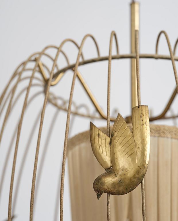 Hans Bergström, taklampa, modell "3", ateljé Lyktan, Åhus, 1940-50-tal.