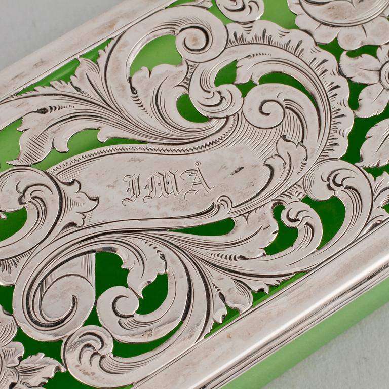 ASK, glas och silver, Sverige, 1851.