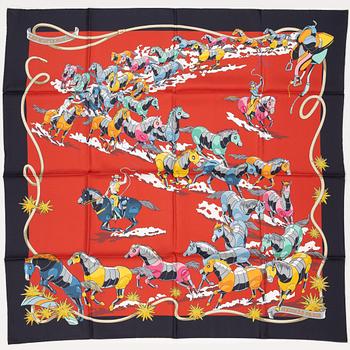 Hermès, scarf, "Les Mustangs II".