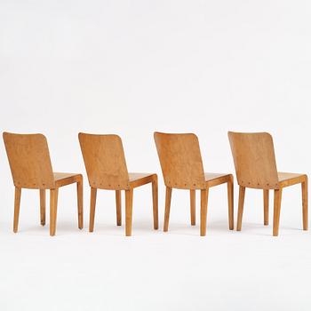 Swedish Modern, a set of four chairs, 1930s.