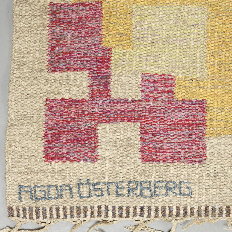 AGDA ÖSTERBERG, matta, rölakan, 310 x 238,5 cm, signerad AGDA ÖSTERBERG.