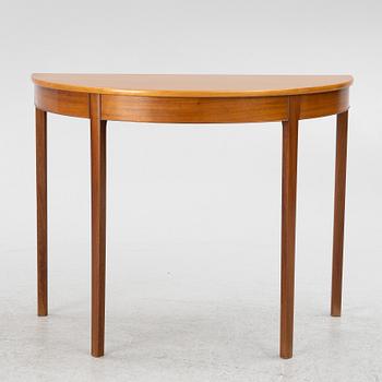 Ole Wanscher, attributed to. A Demi-Lune Table, A.J. Iversen, Denmark, mid-20th century.