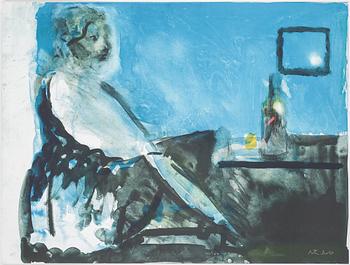 Peter Dahl · PETER DAHL, färglitografi, signerad, provtryck.