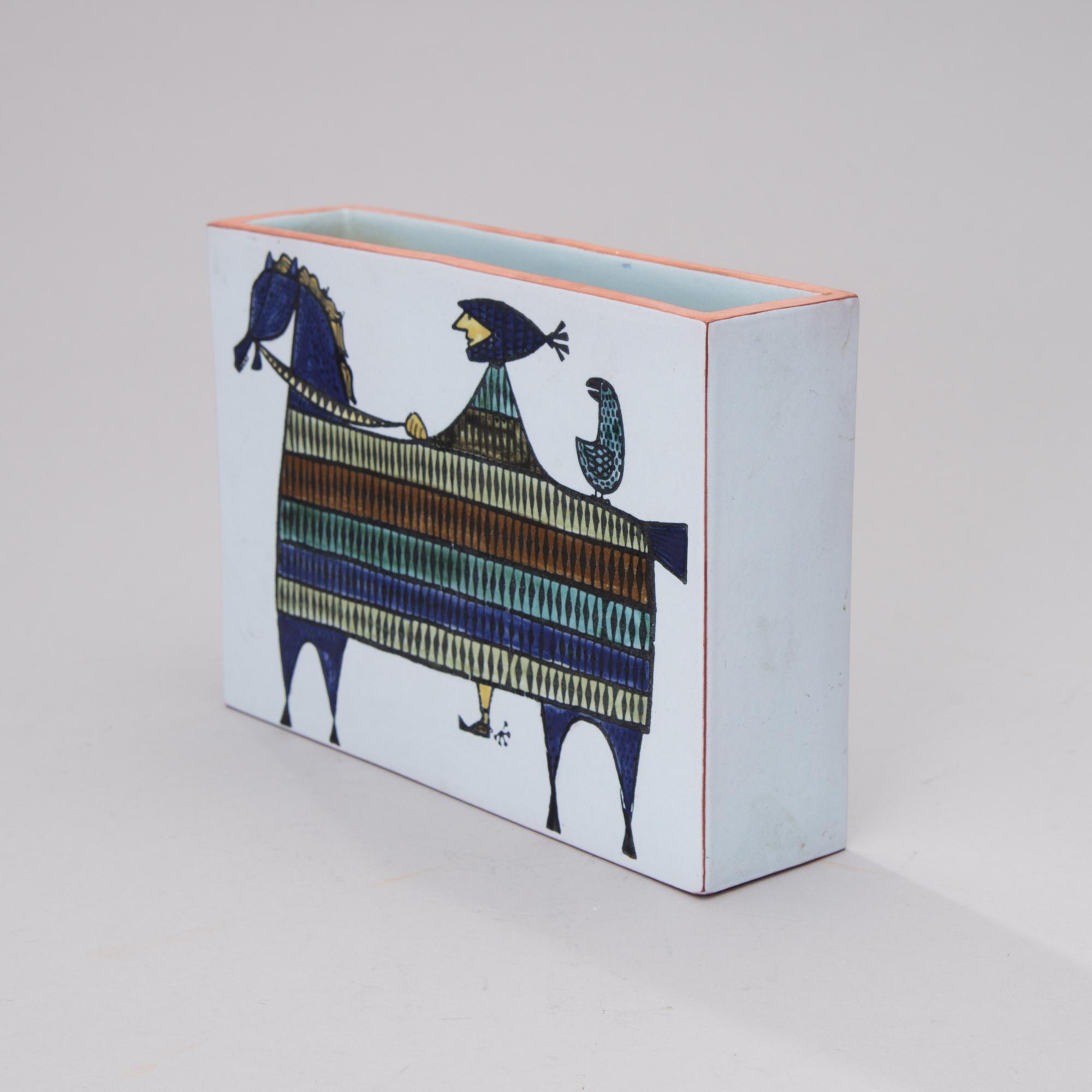a ceramic vase of the 'Karneval'-series, signed, Gustavsbergs studio, Sweden 1950s-1960s.