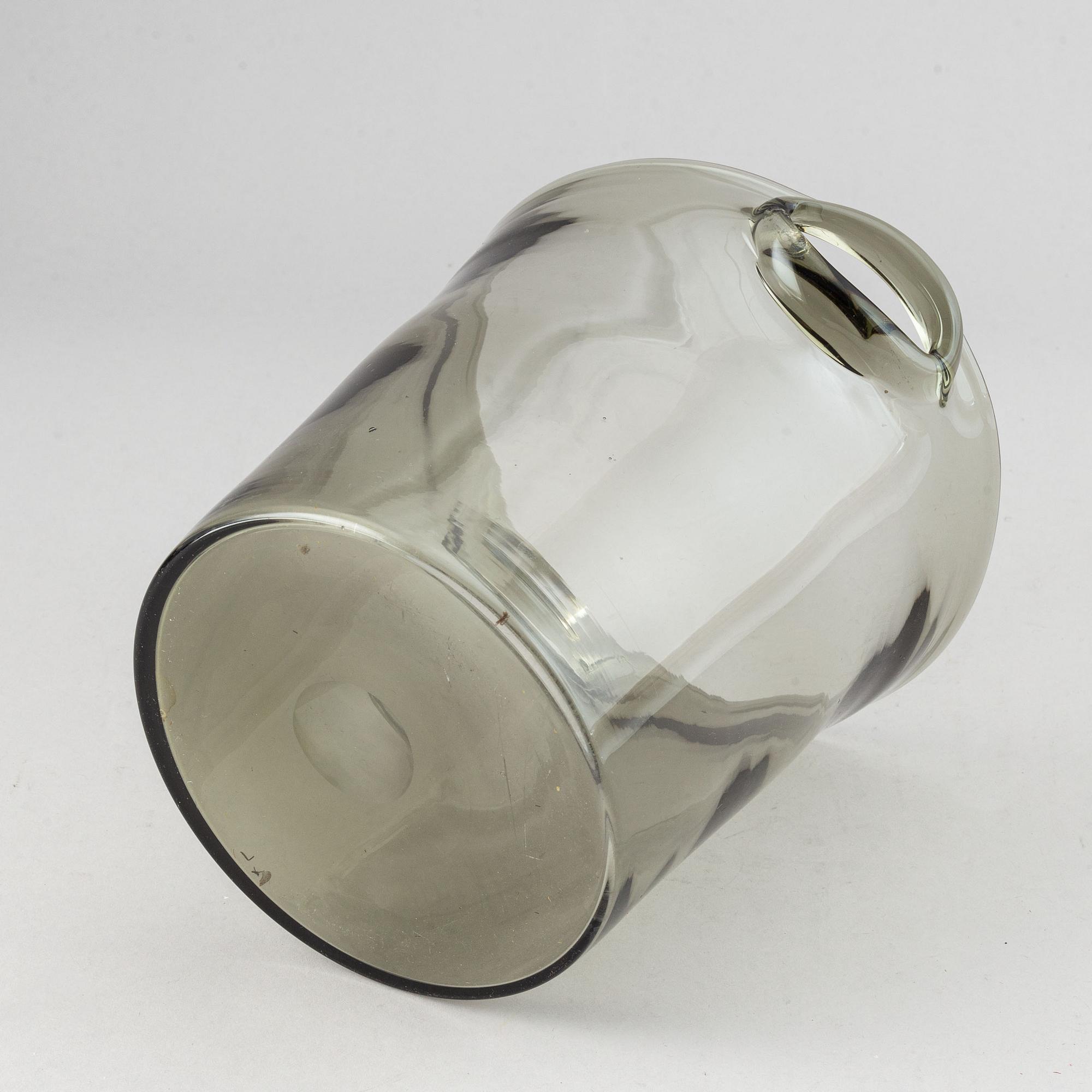 Nils Landberg, a glass champagne/wine cooler, Orrefors, 1950s.