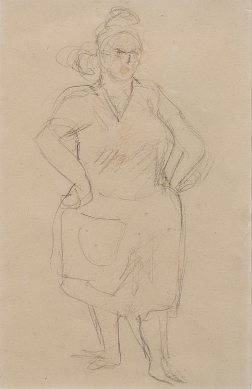 Tora Vega Holmström, drawing not signed.