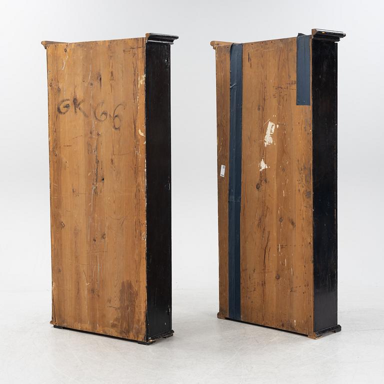 A pair of book cabinets, 18th-19th century.