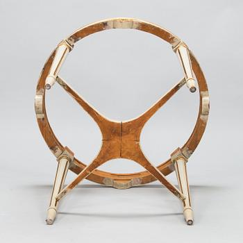 A Gustavian style sofa and table from early 20th century.