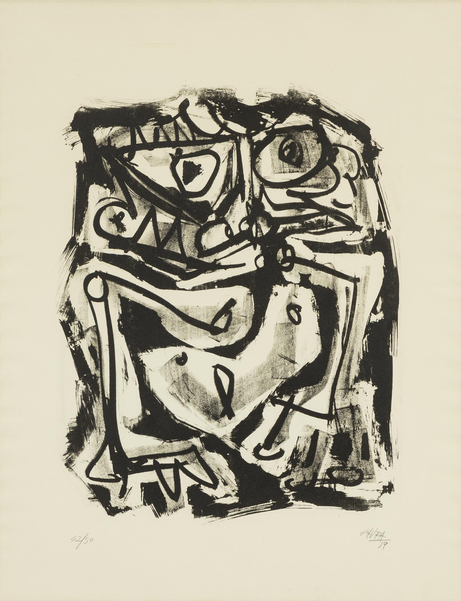 Antonio Saura, Utan titel.