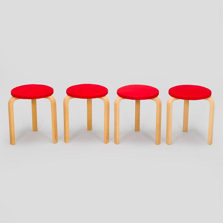 Alvar Aalto, Jakkaroita, 4 kpl, Artek 1960/70-luku.