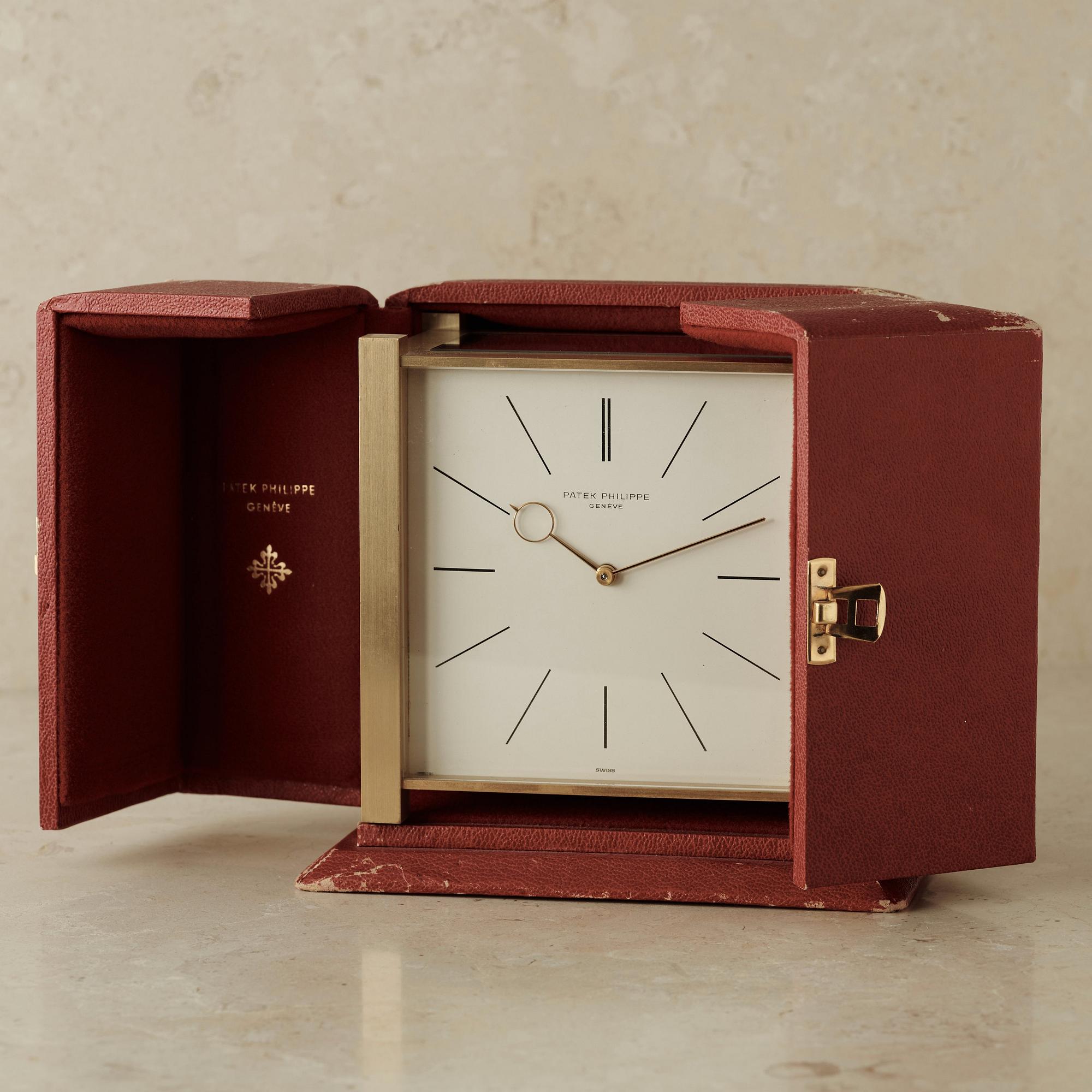 PATEK PHILIPPE, Genève, table clock, 140 x 90 x 141 mm PATEK PHILIPPE, Genève, table clock, 140 x 90 x 141 mm