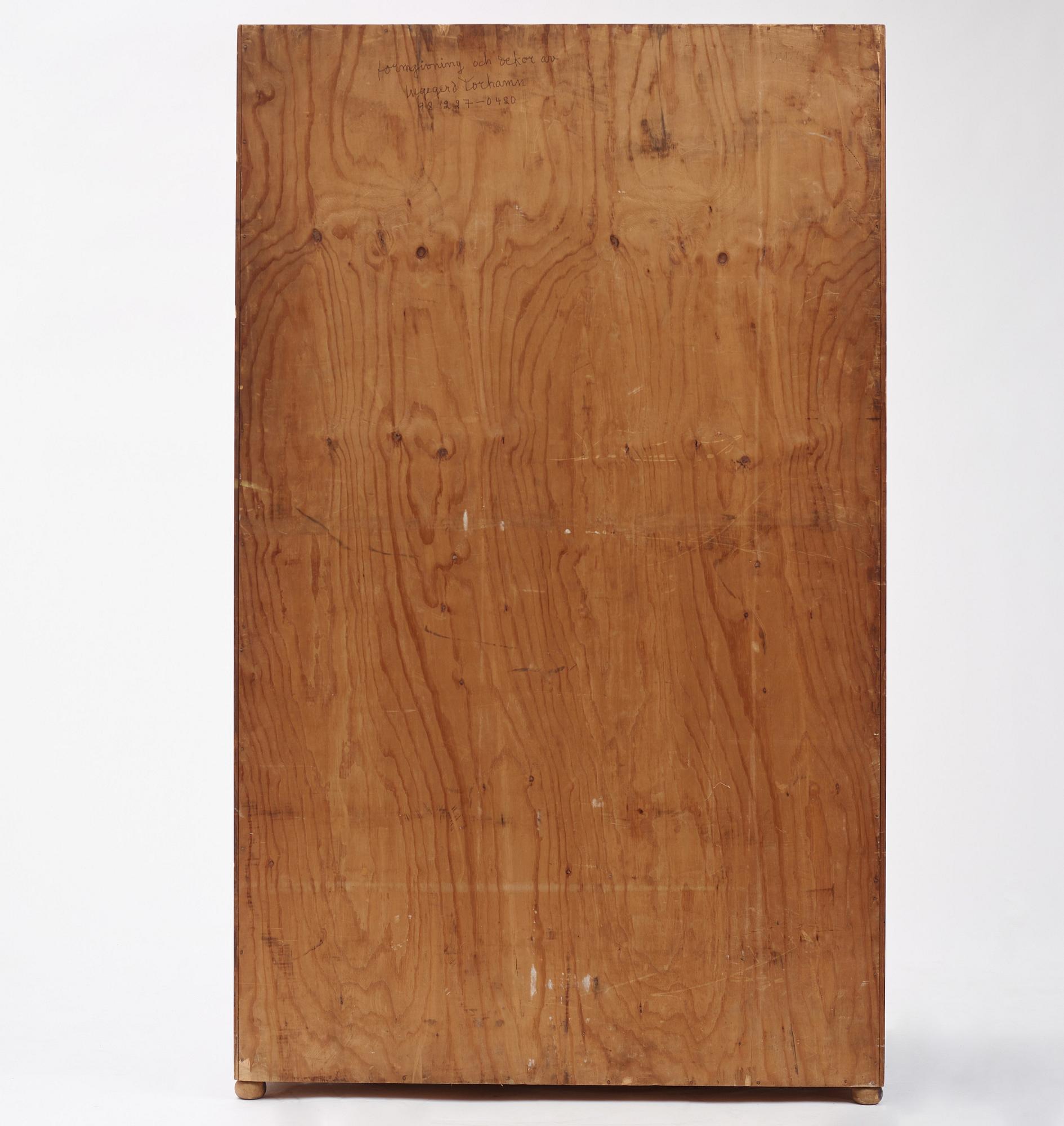 Ingegerd Torhamn, a modernist painted and decorated chest of drawers, Sweden ca 1930.