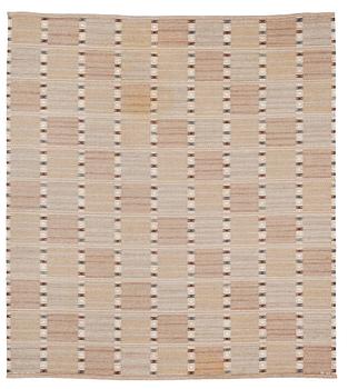 537. CARPET. "Falurutan grå". Flat weave (rölakan). 261 x 233 cm. Signed AB MMF BN.