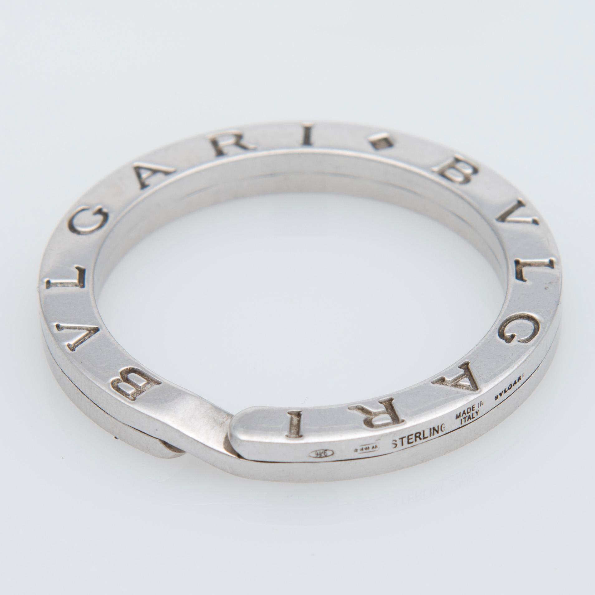 AVAIMENPERÄ, Bulgari. Sterling hopeaa.