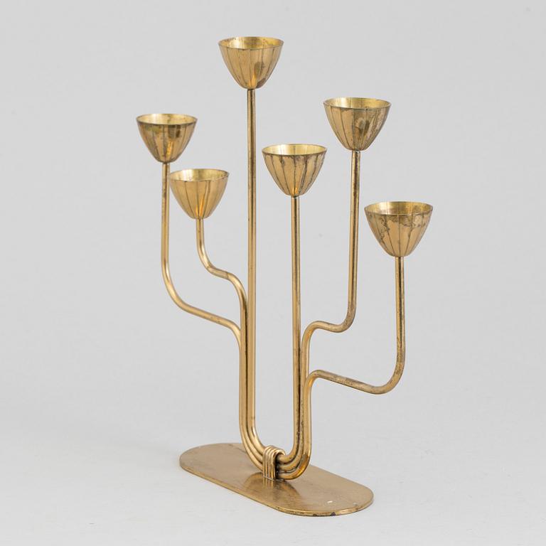 GUNNAR ANDER, a brass candelabrum from Ystad-Metall.