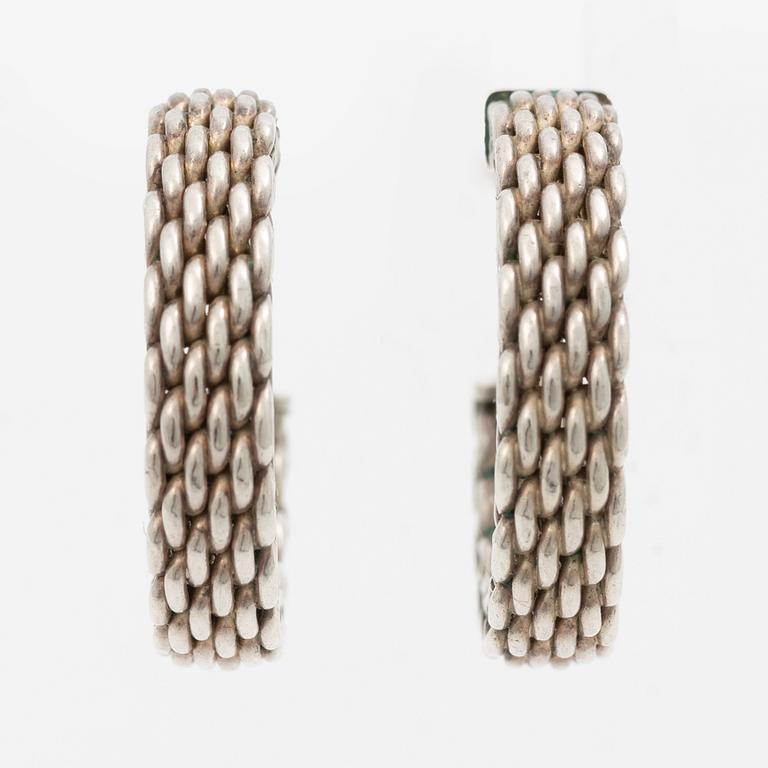 Tiffany & Co, hoop earrings, silver.