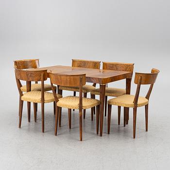 Matgrupp, 7 delar, Swedish Modern, 1940-tal.